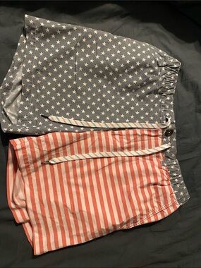 chubbies Men's Star & Stripe Hybrid Shorts - Blue, Red, White